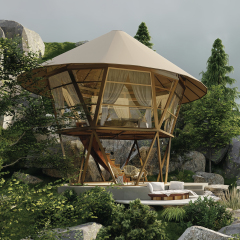 Luxury Beehive Hotel Tent | Geometric Glamping Pod with Modular Timber Frame