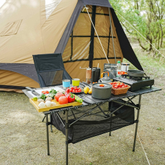 Elevated Folding Camping Table | Commercial Grade Utility | B2B Supplier