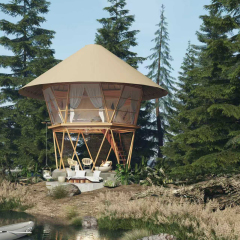 Luxury Beehive Hotel Tent | Geometric Glamping Pod with Modular Timber Frame