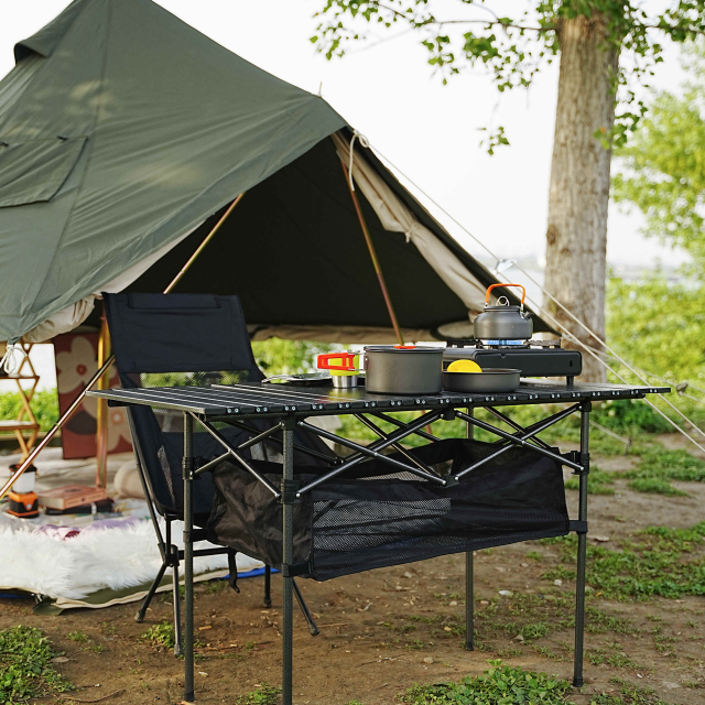 Elevated Folding Camping Table | Commercial Grade Utility | B2B Supplier