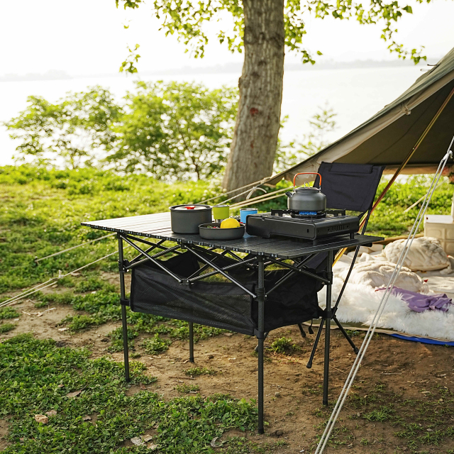 Elevated Folding Camping Table | Commercial Grade Utility | B2B Supplier