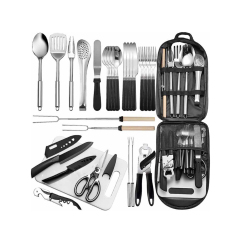 27-Piece Premium Camping Cutlery Set | B2B Wholesale Supplier