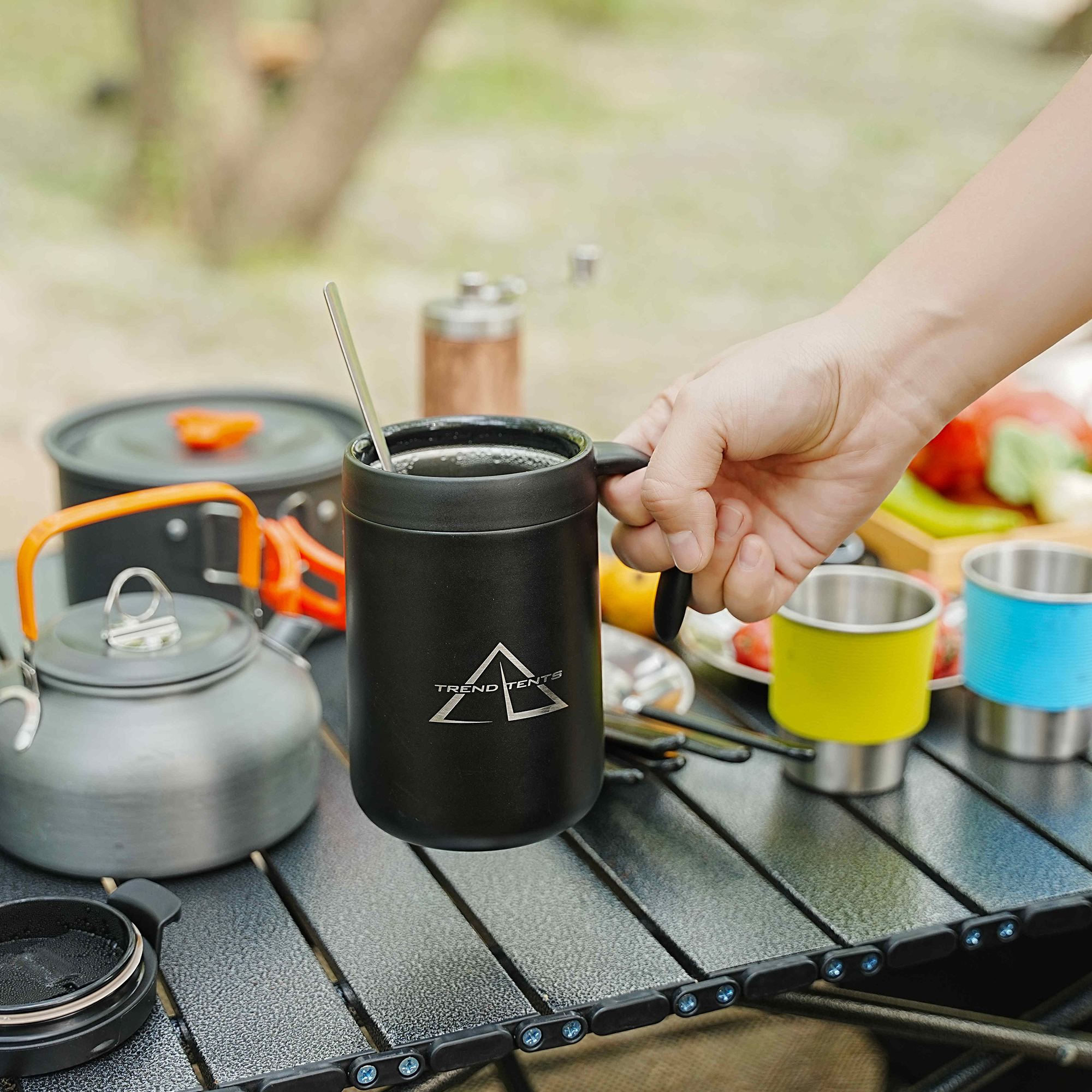 Premium Stainless Steel Camping Coffee Mug | B2B Wholesale Supplier