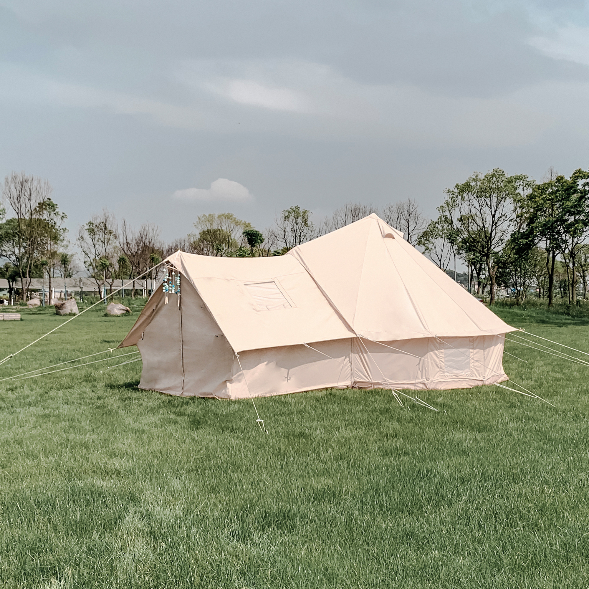 Luxury Canvas Bell Tent with Porch | B2B Wholesale Supplier