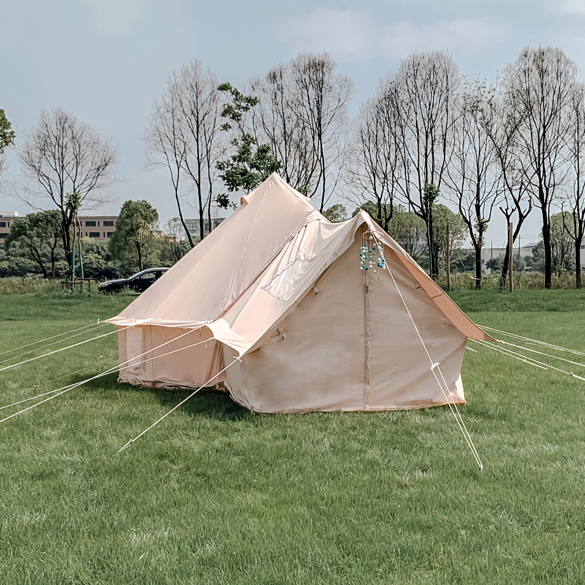 Luxury Canvas Bell Tent with Porch | B2B Wholesale Supplier