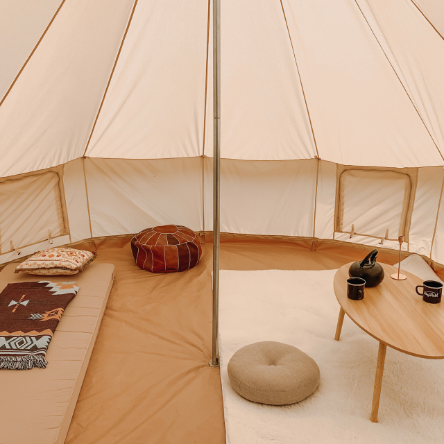 Luxury Canvas Bell Tent with Porch | B2B Wholesale Supplier