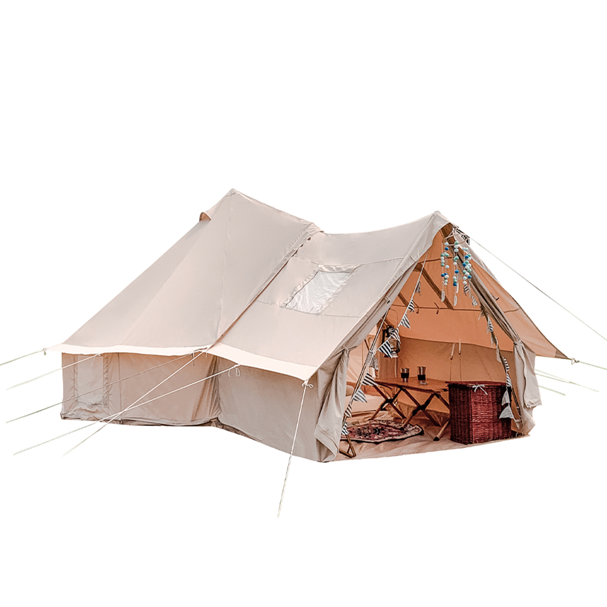 Luxury Canvas Bell Tent with Porch | B2B Wholesale Supplier