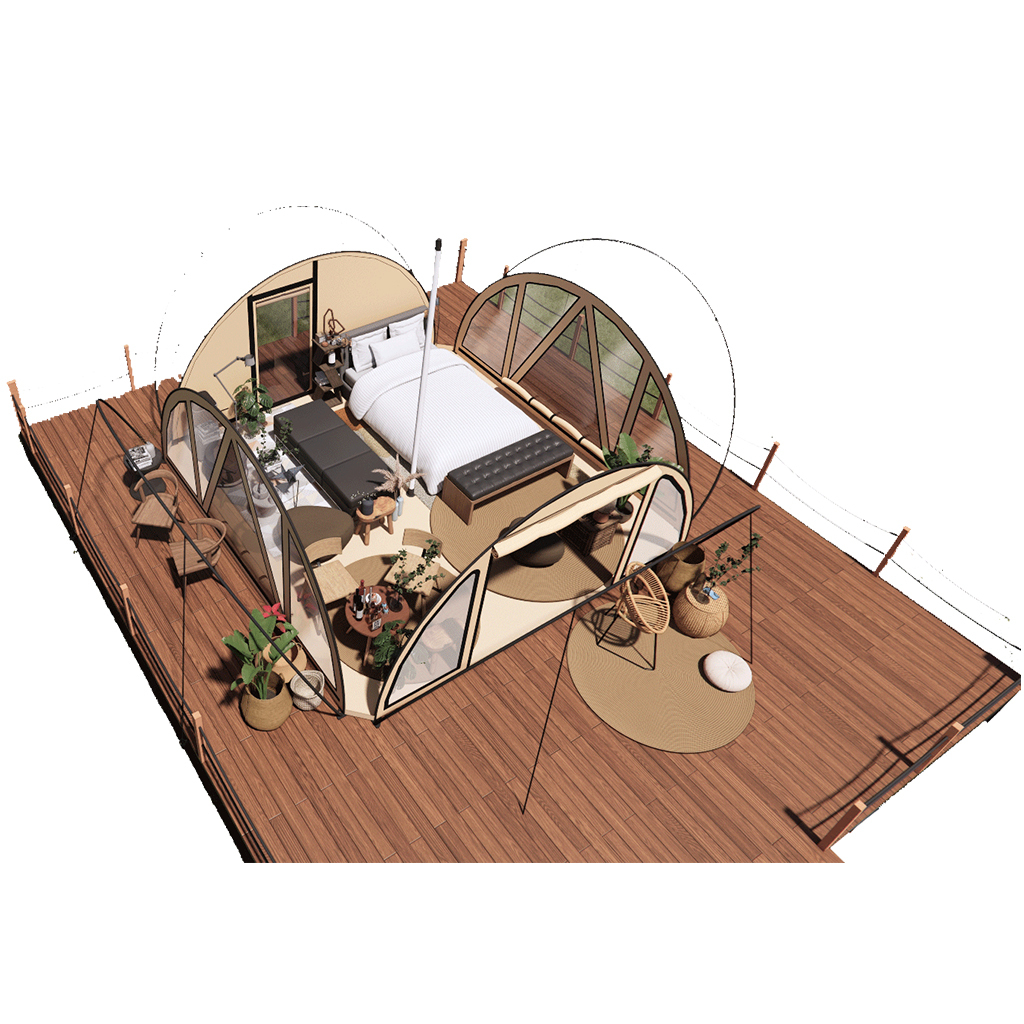 Heavy-Duty Asher Glamping Tent | Flame Retardant & All-Weather Canvas