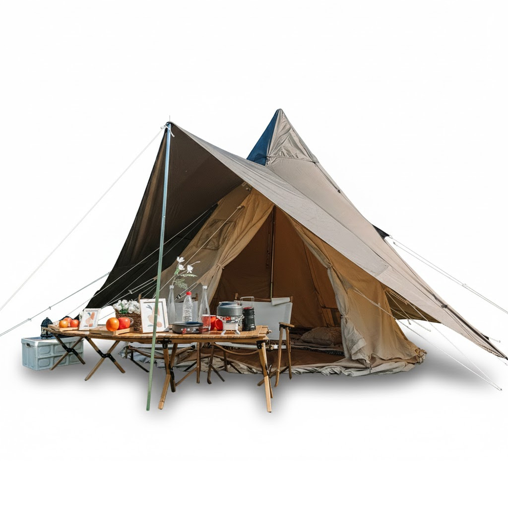 Tipi Tent With Rain Cover | B2B Glamping Equipment Supplier
