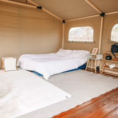 Safari Tent with Awning – B2B Luxury Glamping Shelter for Resorts & Commercial Campsites