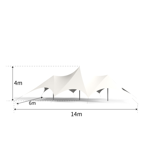Trinity Star Tent -  Large Outdoor Canopy for Corporate Events, Team Building & Professional Exhibitions