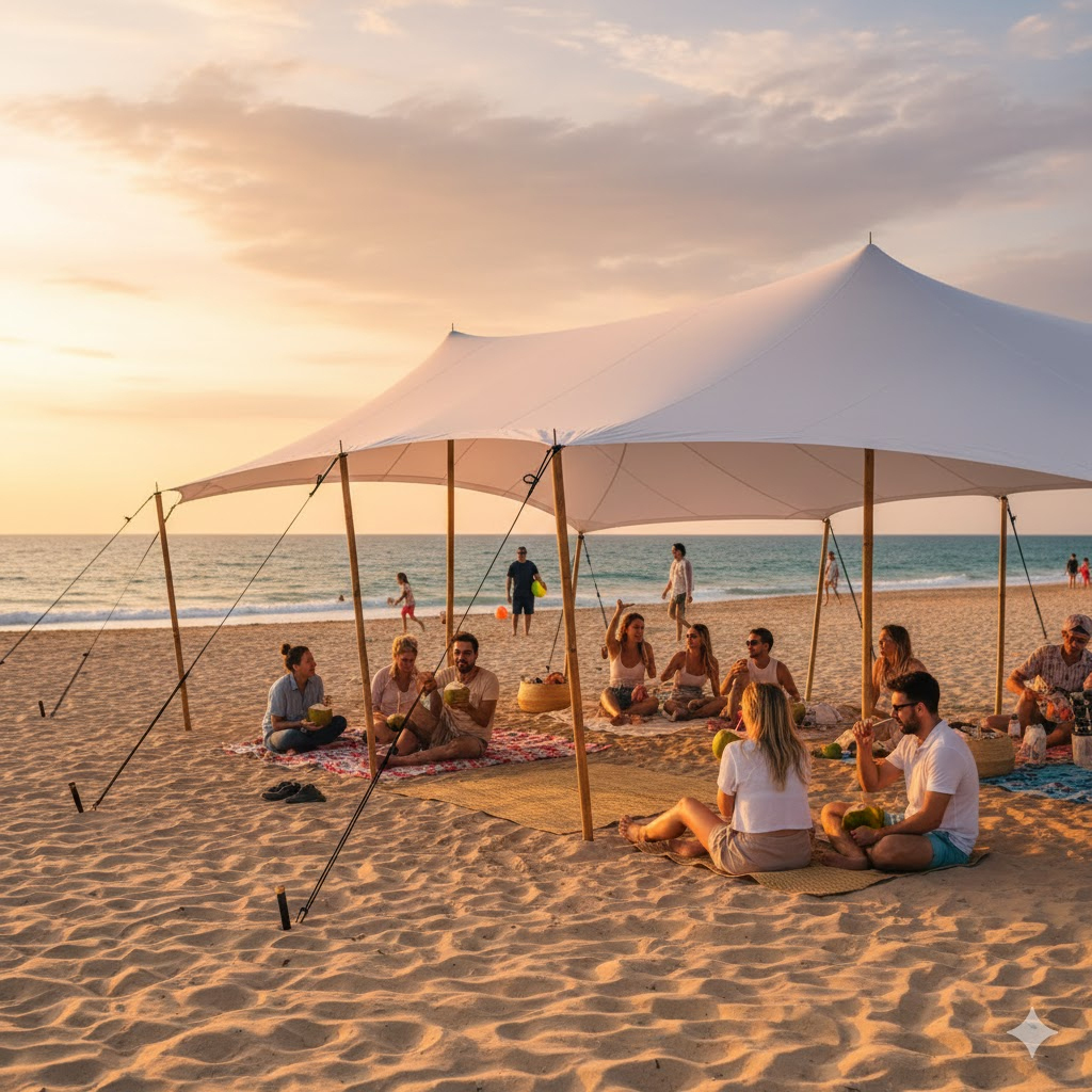 Trinity Star Tent -  Large Outdoor Canopy for Corporate Events, Team Building & Professional Exhibitions