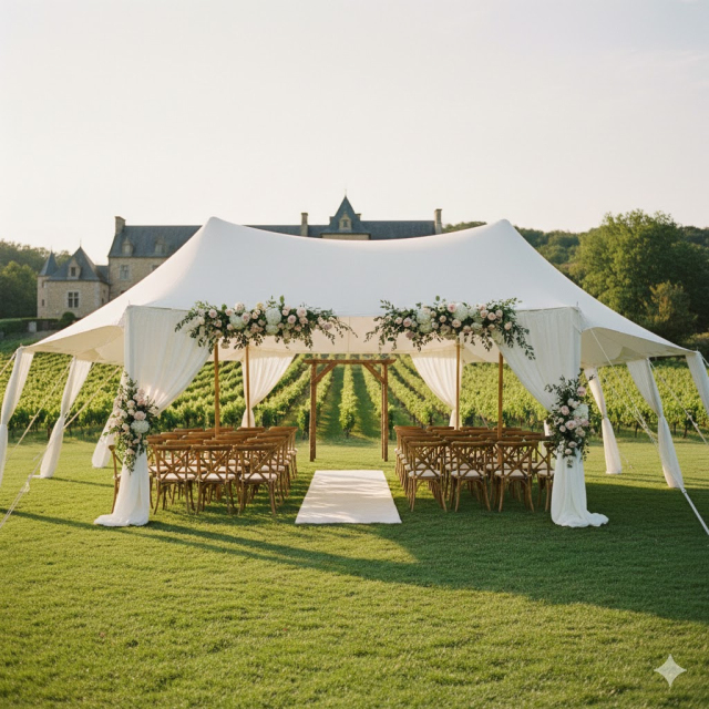 Trinity Star Tent -  Large Outdoor Canopy for Corporate Events, Team Building & Professional Exhibitions