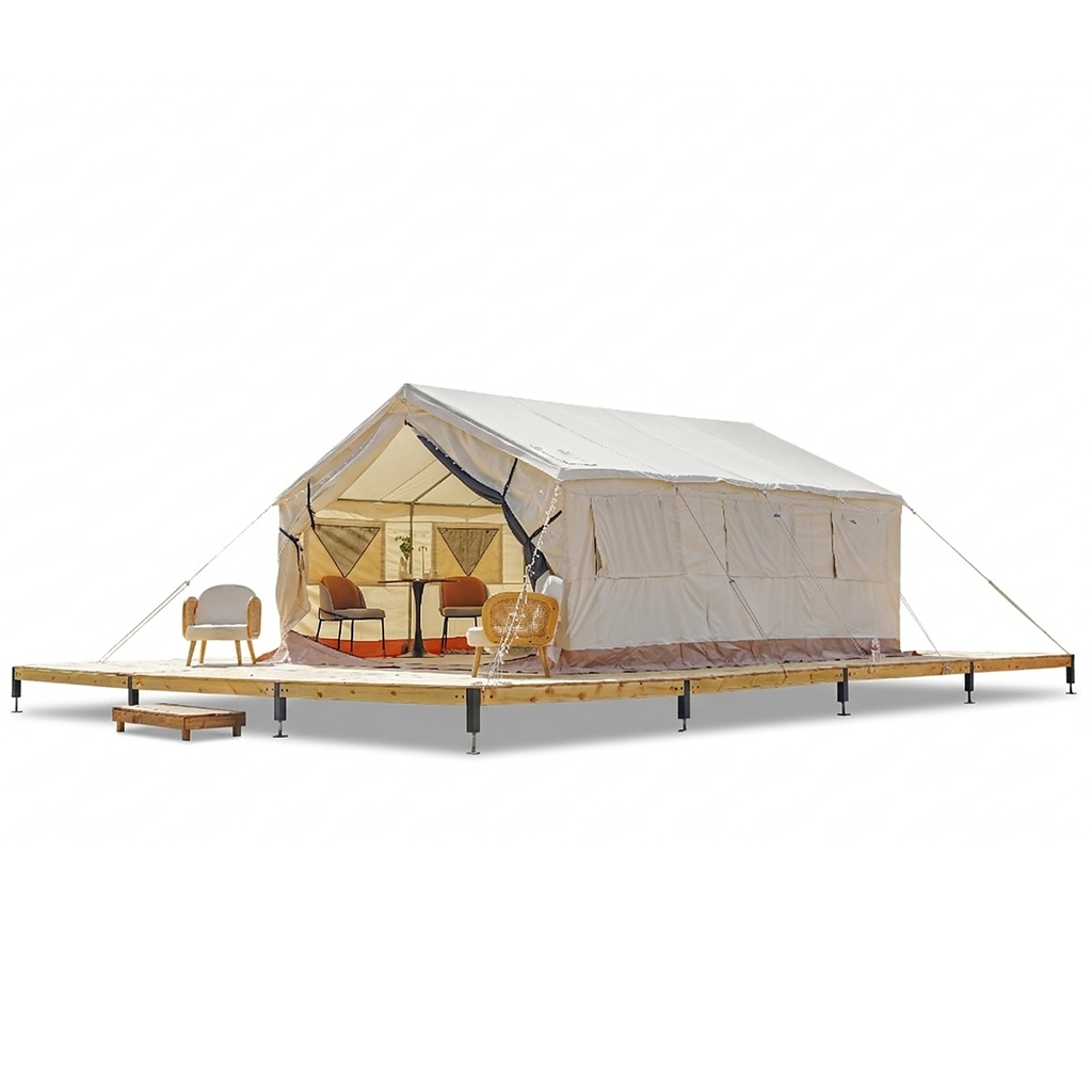Heavy-Duty Canvas Wall Tent | Professional Eco-Lodge & Glamping Solution