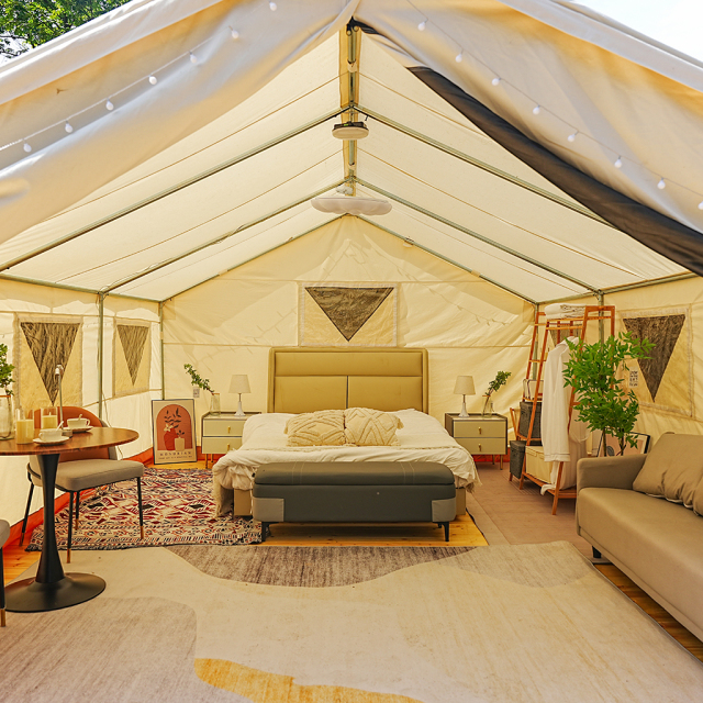 Heavy-Duty Canvas Wall Tent | Professional Eco-Lodge & Glamping Solution