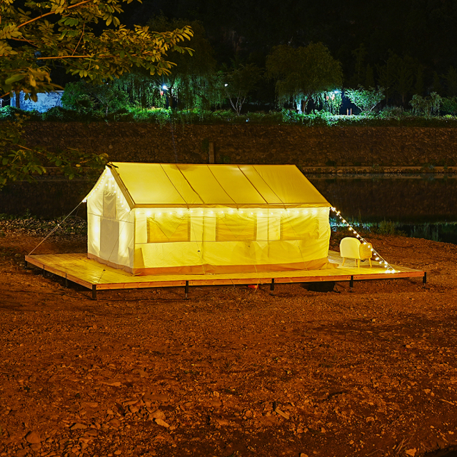 Heavy-Duty Canvas Wall Tent | Professional Eco-Lodge & Glamping Solution