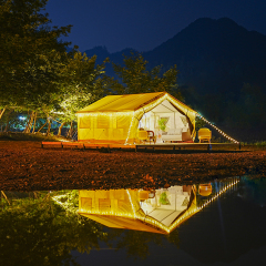 Heavy-Duty Canvas Wall Tent | Professional Eco-Lodge & Glamping Solution