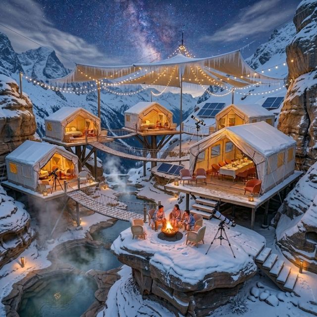 Heavy-Duty Canvas Wall Tent | Professional Eco-Lodge & Glamping Solution