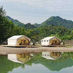 Heavy-Duty Canvas Wall Tent | Professional Eco-Lodge & Glamping Solution