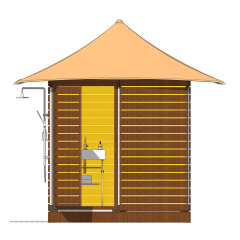 Modular Wash Pods | Prefab Outdoor Bathroom Unit for Eco Lodges & Glamping