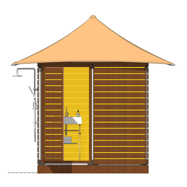 Modular Wash Pods | Prefab Outdoor Bathroom Unit for Eco Lodges & Glamping