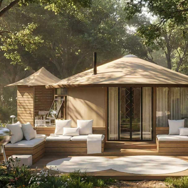 Modular Wash Pods | Prefab Outdoor Bathroom Unit for Eco Lodges & Glamping