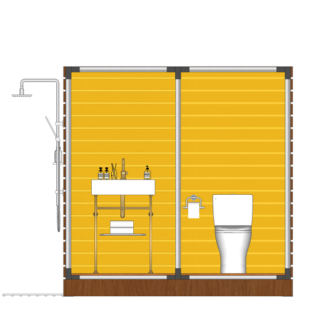 Modular Wash Pods | Prefab Outdoor Bathroom Unit for Eco Lodges & Glamping