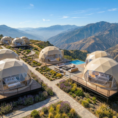 Geodesic Dome Tent | Luxury Glamping Hotel Pod with Insulated Liner