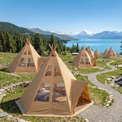 Luxury Tipi Hotel Tent | Iconic Timber-Frame Glamping Lodge for Resorts & Events