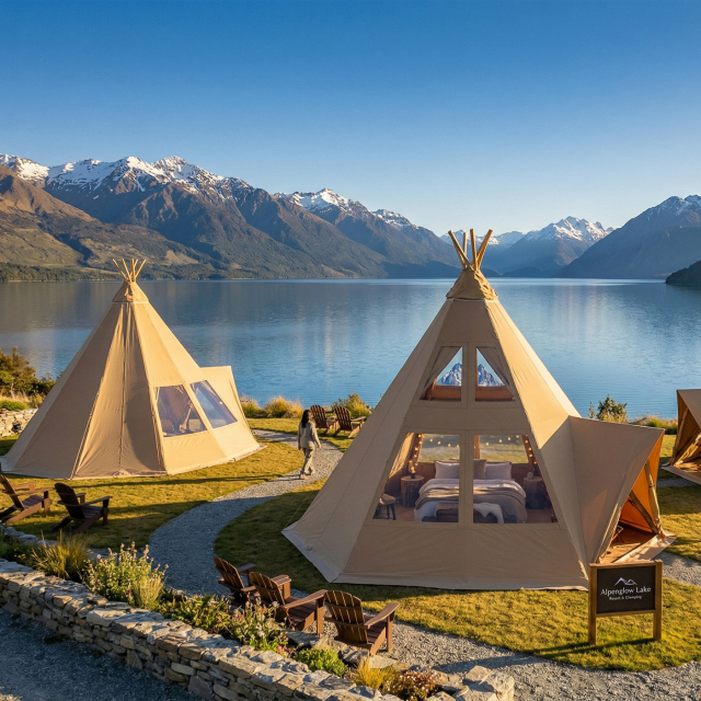 Luxury Tipi Hotel Tent | Iconic Timber-Frame Glamping Lodge for Resorts & Events
