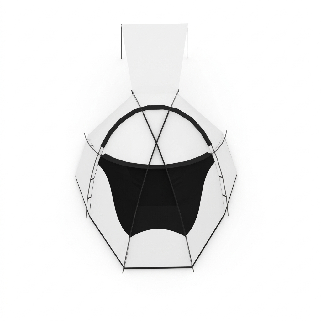 Helix Geodesic Camping Tent | Stormtrooper-Inspired Self-Supporting Tent for 3-4 Persons