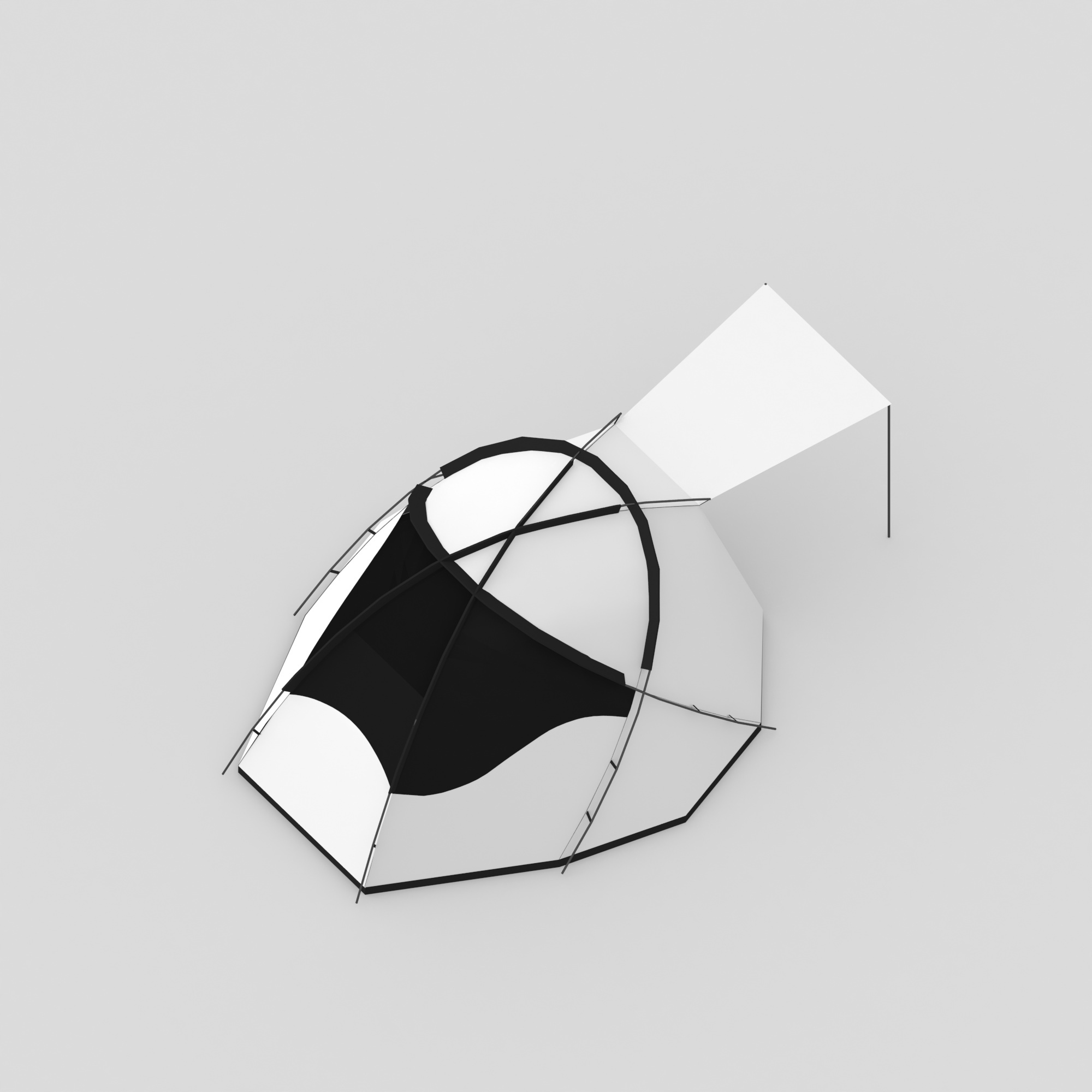 Helix Geodesic Camping Tent | Stormtrooper-Inspired Self-Supporting Tent for 3-4 Persons