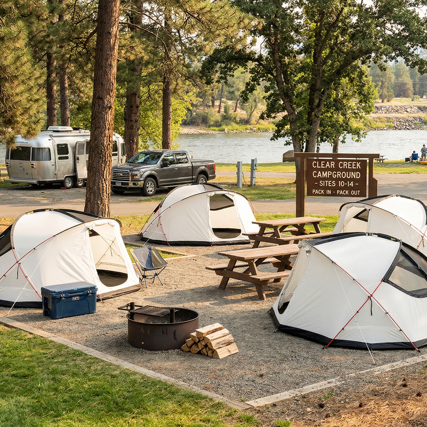 Helix Geodesic Camping Tent | Stormtrooper-Inspired Self-Supporting Tent for 3-4 Persons
