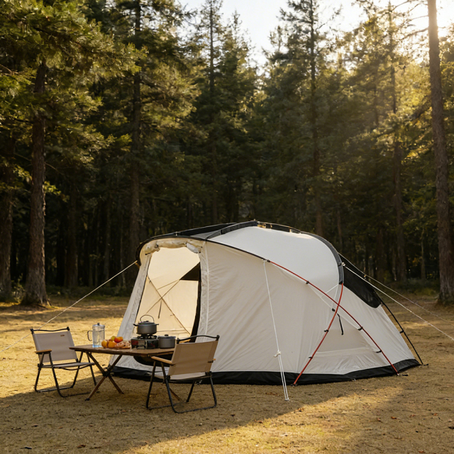 Helix Geodesic Camping Tent | Stormtrooper-Inspired Self-Supporting Tent for 3-4 Persons
