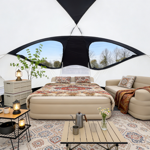 Helix Geodesic Camping Tent | Stormtrooper-Inspired Self-Supporting Tent for 3-4 Persons