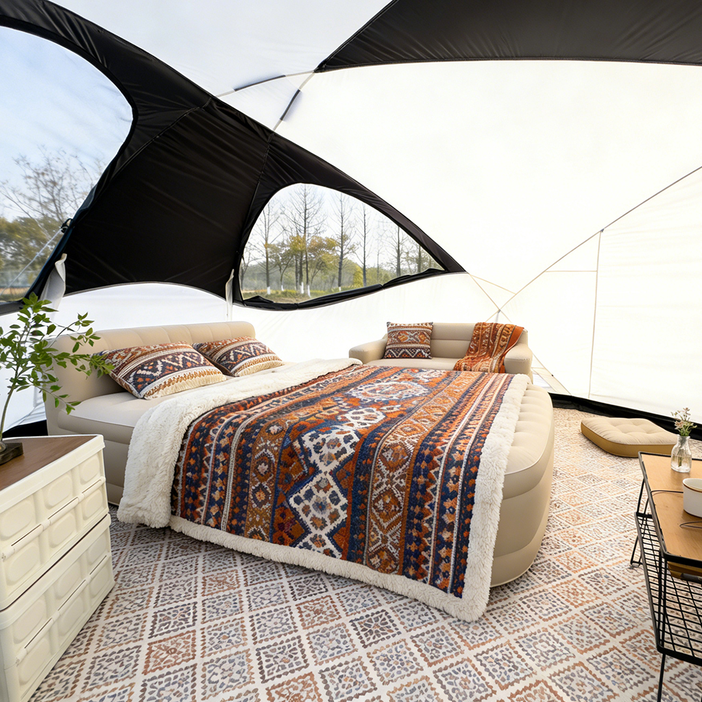 Helix Geodesic Camping Tent | Stormtrooper-Inspired Self-Supporting Tent for 3-4 Persons