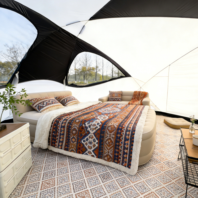 Helix Geodesic Camping Tent | Stormtrooper-Inspired Self-Supporting Tent for 3-4 Persons