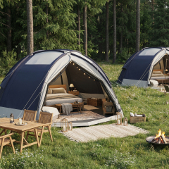 Casco Series Luxury Wall Tent | Flame Retardant & High Wind-Resistant Resort Shelter