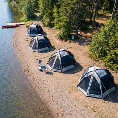 Casco Series Luxury Wall Tent | Flame Retardant & High Wind-Resistant Resort Shelter