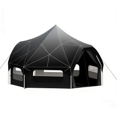 Commercial-Grade Halo Bell Tent - Waterproof Canvas for European Music Festivals & Event Glamping