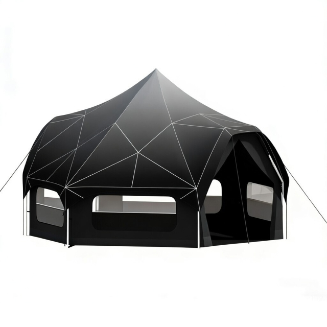 Commercial-Grade Halo Bell Tent - Waterproof Canvas for European Music Festivals & Event Glamping