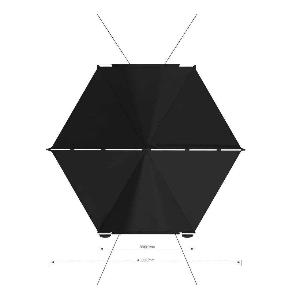 Commercial-Grade Halo Bell Tent - Waterproof Canvas for European Music Festivals & Event Glamping