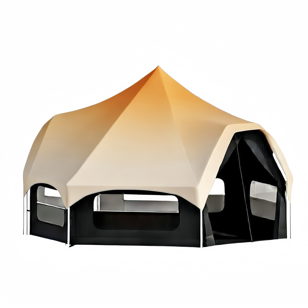 Commercial-Grade Halo Bell Tent - Waterproof Canvas for European Music Festivals & Event Glamping
