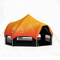Commercial-Grade Halo Bell Tent - Waterproof Canvas for European Music Festivals & Event Glamping