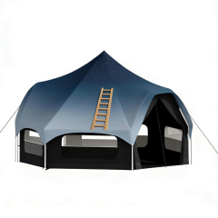 Commercial-Grade Halo Bell Tent - Waterproof Canvas for European Music Festivals & Event Glamping