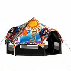 Commercial-Grade Halo Bell Tent - Waterproof Canvas for European Music Festivals & Event Glamping