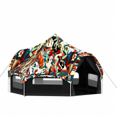 Commercial-Grade Halo Bell Tent - Waterproof Canvas for European Music Festivals & Event Glamping