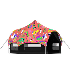 Commercial-Grade Halo Bell Tent - Waterproof Canvas for European Music Festivals & Event Glamping