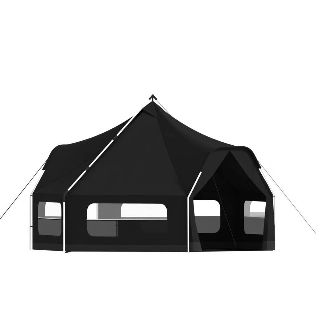Commercial-Grade Halo Bell Tent - Waterproof Canvas for European Music Festivals & Event Glamping