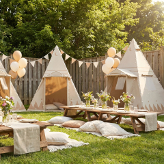 Heavy-Duty Boy Scout Tent - 360g Waterproof Poly-Cotton Canvas for School Camps & Outdoor Adventure